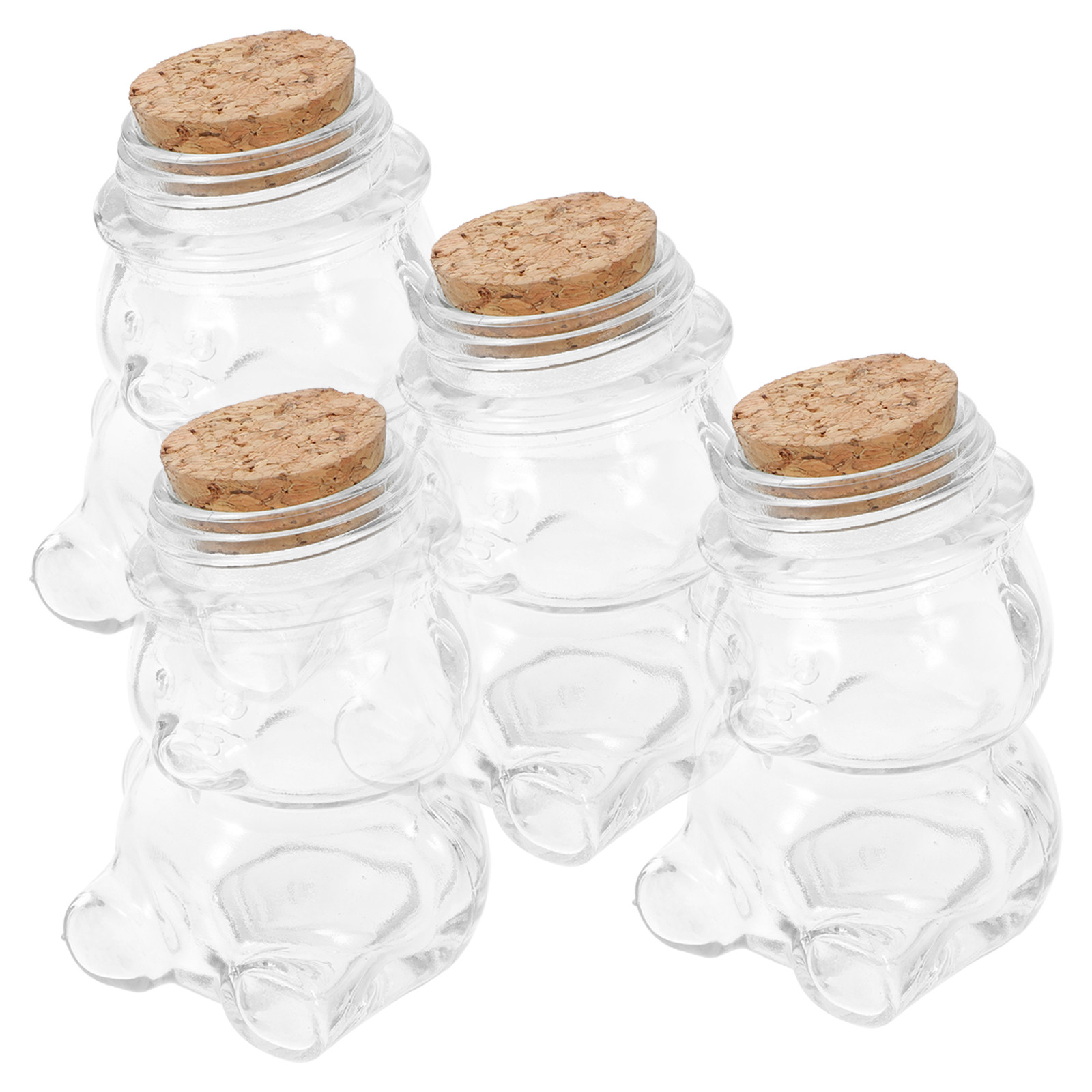 4 Buah Set Toples Permen Kaca  - Food Storage Glass Jar ulasan dan harga