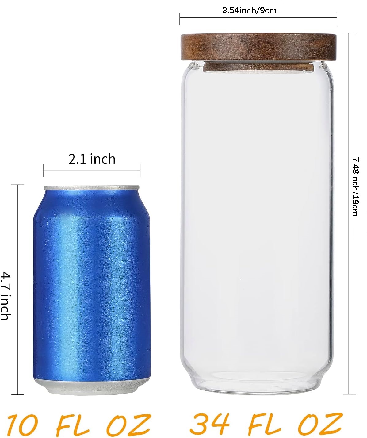 4 Paket Stoples Kaca 34 OZ den - Food Storage Kitchen Container Set ulasan dan harga