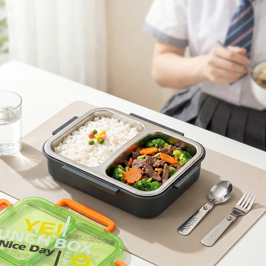 Kotak Makan Bento Stainless St - Food Storage Quart ulasan dan harga