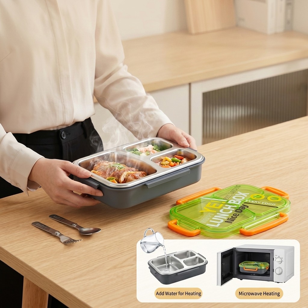 Kotak Makan Bento Stainless St - Food Storage Quart ulasan dan harga