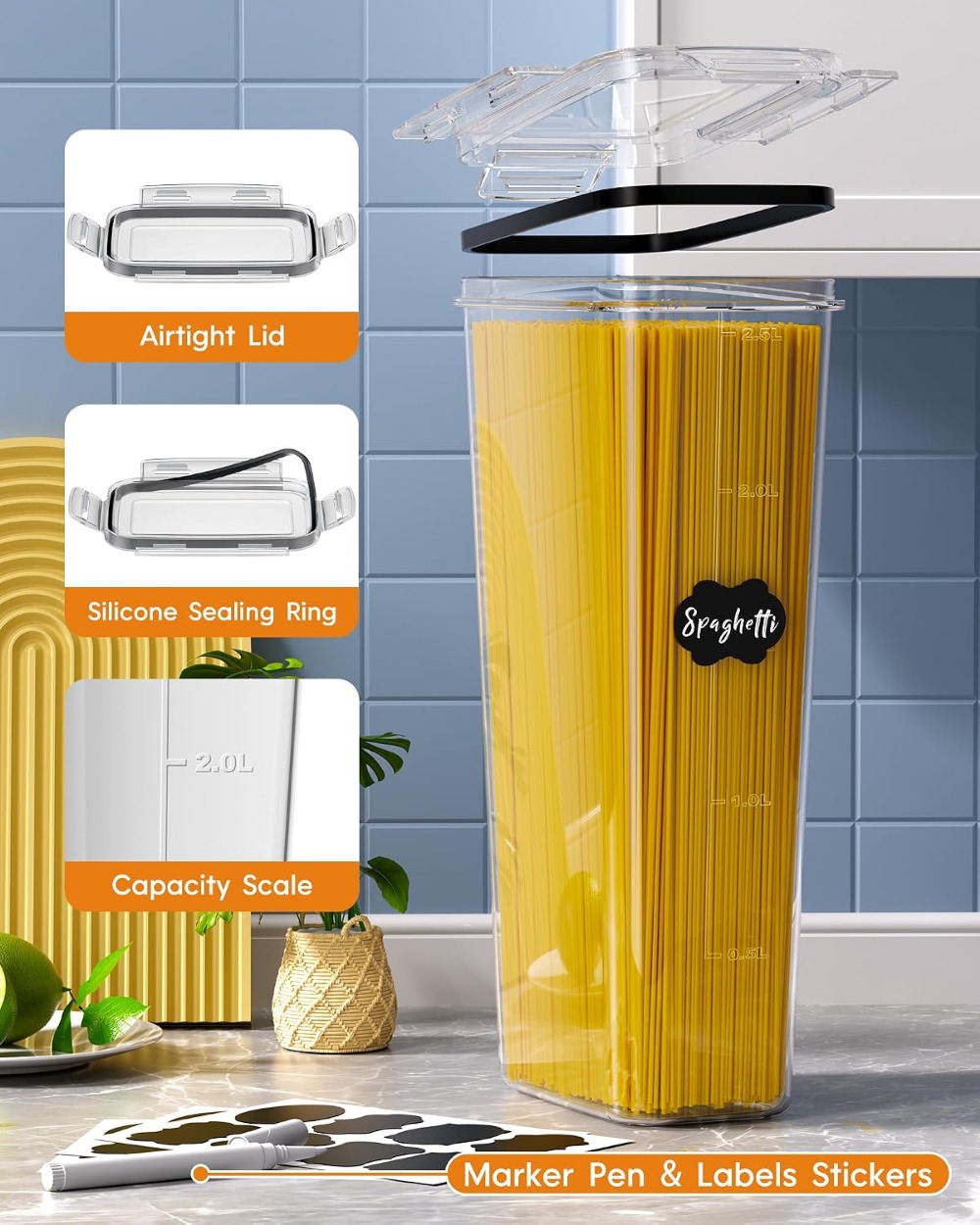 24 PCS Wadah Penyimpanan Makan - Food Storage Plastic ulasan dan harga