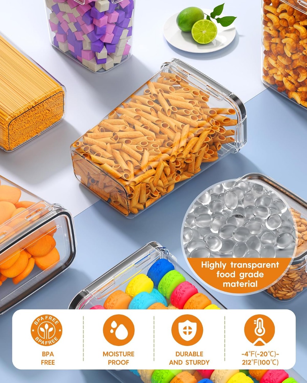 24 PCS Wadah Penyimpanan Makan - Food Storage Plastic ulasan dan harga